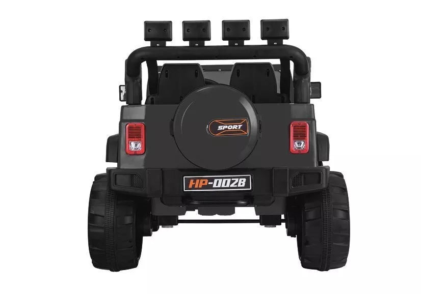 Vaikiškas elektromobilis Jeep, 12 V, su nuotolinio valdymo pultu, juodas