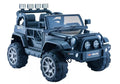 Vaikiškas elektromobilis Jeep, 12 V, su nuotolinio valdymo pultu, juodas