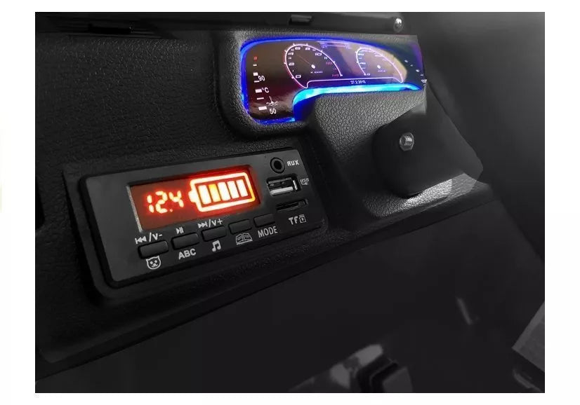 Vaikiškas elektromobilis Jeep, 12 V, su nuotolinio valdymo pultu, juodas