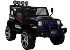 Vaikiškas elektromobilis Jeep, 12 V, su nuotolinio valdymo pultu, juodas