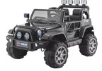 Vaikiškas elektromobilis Jeep, 12 V, su nuotolinio valdymo pultu, juodas