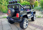 Vaikiškas elektromobilis Jeep, 12 V, su nuotolinio valdymo pultu, juodas