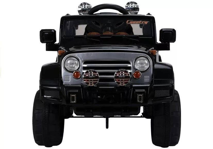 Vaikiškas elektromobilis Jeep, 12 V, su nuotolinio valdymo pultu, juodas