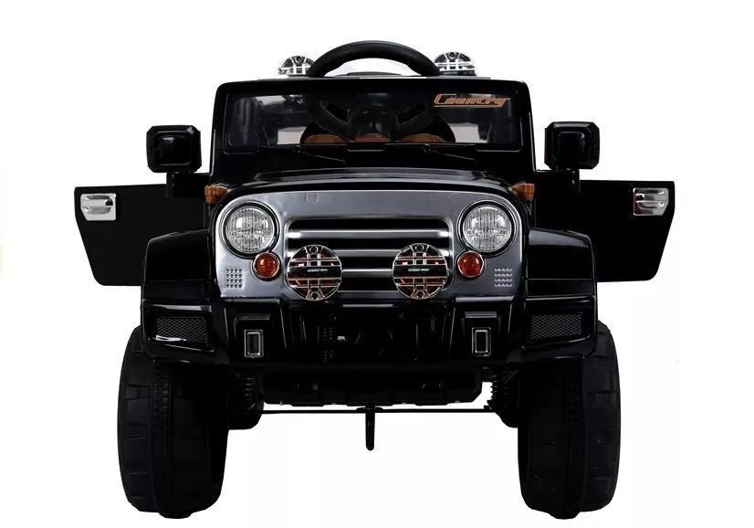Vaikiškas elektromobilis Jeep, 12 V, su nuotolinio valdymo pultu, juodas