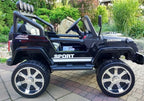 Vaikiškas elektromobilis Jeep, 12 V, su nuotolinio valdymo pultu, juodas