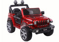 Vaikiškas elektromobilis Jeep, 12 V, su nuotolinio valdymo pultu, raudonas