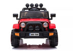 Vaikiškas elektromobilis Jeep, 12 V, su nuotolinio valdymo pultu, raudonas