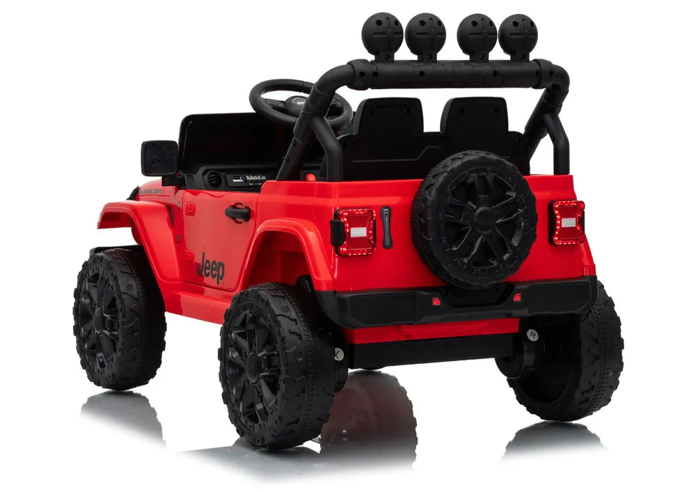 Vaikiškas elektromobilis Jeep, 24 V, 30 kg apkrova, raudonas
