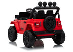 Vaikiškas elektromobilis Jeep, 24 V, 30 kg apkrova, raudonas