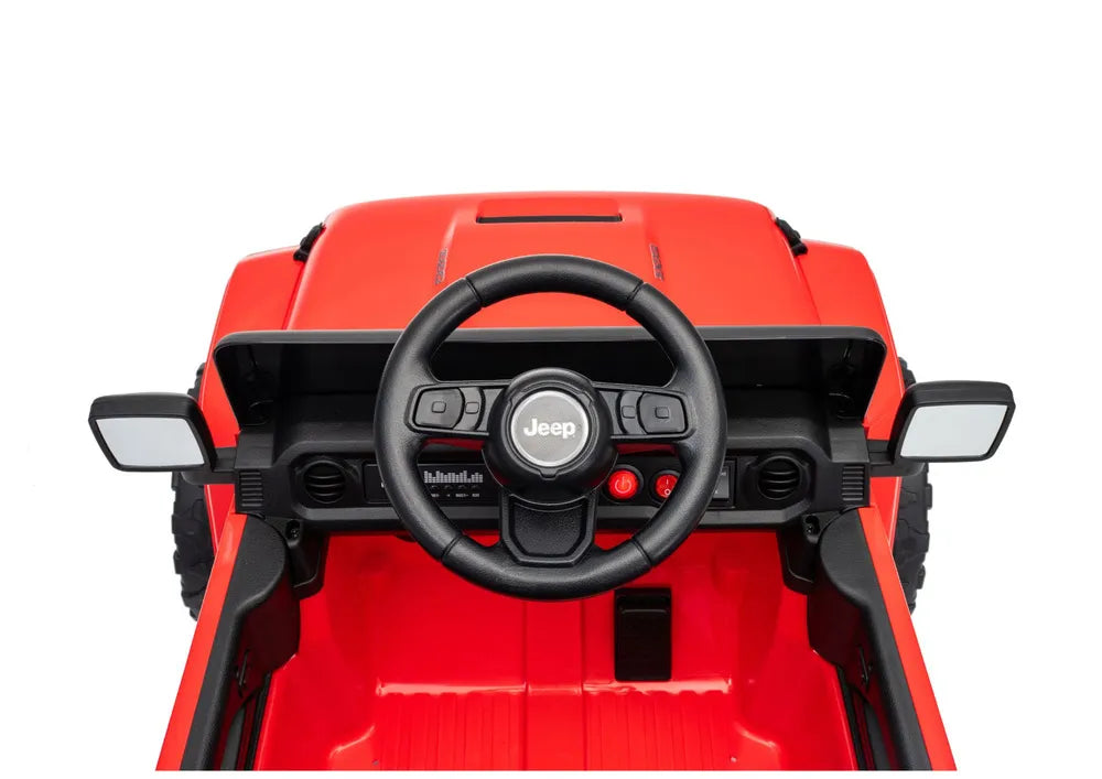 Vaikiškas elektromobilis Jeep, 24 V, 30 kg apkrova, raudonas