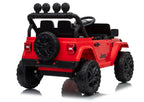 Vaikiškas elektromobilis Jeep, 24 V, 30 kg apkrova, raudonas