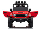 Vaikiškas elektromobilis Jeep, 24 V, 30 kg apkrova, raudonas