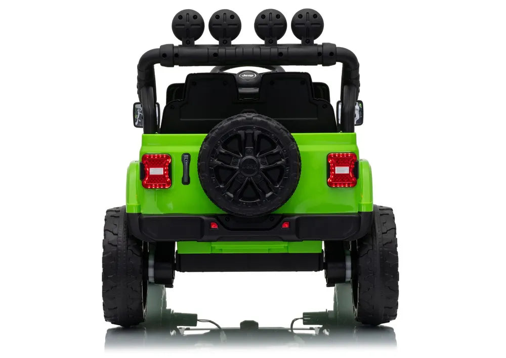 Vaikiškas elektromobilis Jeep, 24 V, 30 kg apkrova, su pultu, žalias