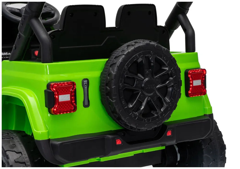 Vaikiškas elektromobilis Jeep, 24 V, 30 kg apkrova, su pultu, žalias