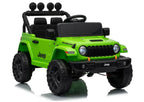 Vaikiškas elektromobilis Jeep, 24 V, 30 kg apkrova, su pultu, žalias