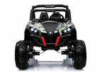 Vaikiškas elektromobilis Jeep, 24 V, 4x45 W, su eko-odos sėdyne, žalias kamufliažinis