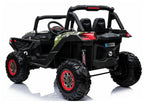 Vaikiškas elektromobilis Jeep, 24 V, 4x45 W, su eko-odos sėdyne, žalias kamufliažinis