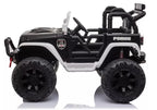 Vaikiškas elektromobilis Jeep, 24 V, su nuotolinio valdymo pultu, baltas