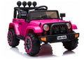 Vaikiškas elektromobilis Jeep BRD-7588, 12 V, 4 × 45 W, rožinis
