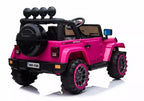 Vaikiškas elektromobilis Jeep BRD-7588, 12 V, 4 × 45 W, rožinis