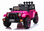 Vaikiškas elektromobilis Jeep BRD-7588, 12 V, 4 × 45 W, rožinis