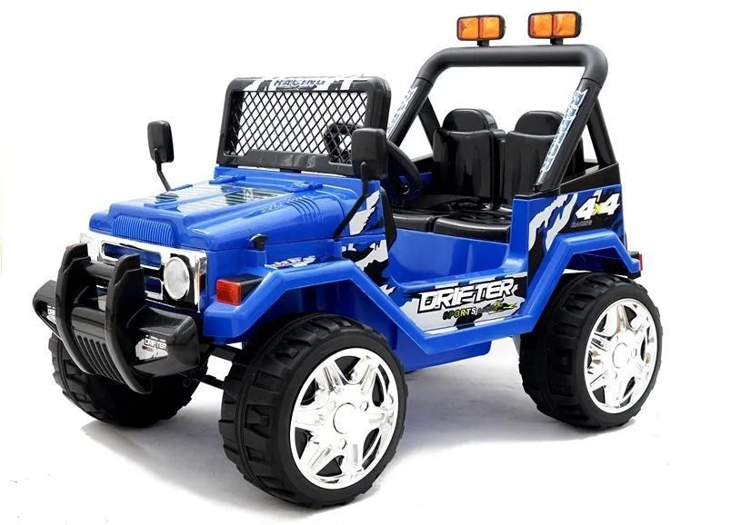 Vaikiškas elektromobilis Jeep Raptor, 12 V, 2 × 45 W, mėlynas
