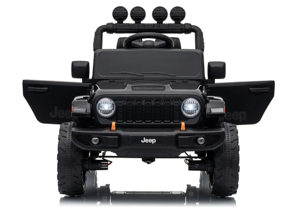 Vaikiškas elektromobilis Jeep Rubicon, 24 V, juodas