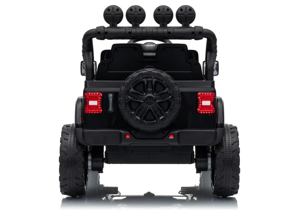 Vaikiškas elektromobilis Jeep Rubicon, 24 V, juodas