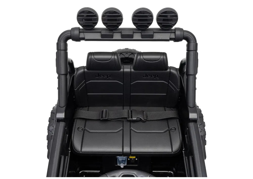 Vaikiškas elektromobilis Jeep Rubicon, 24 V, juodas