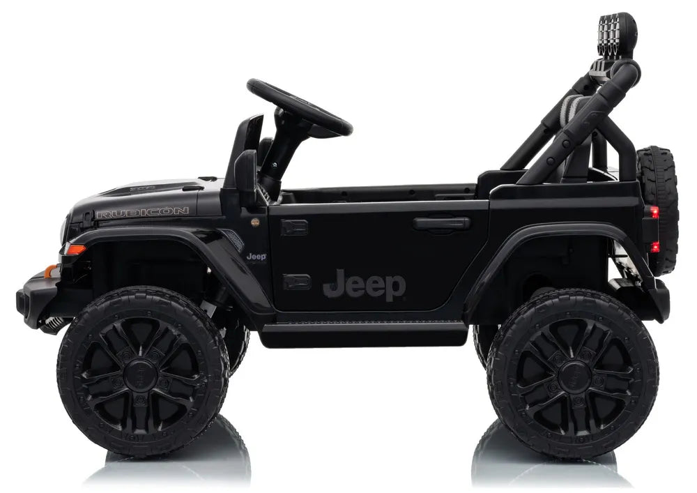Vaikiškas elektromobilis Jeep Rubicon, 24 V, juodas