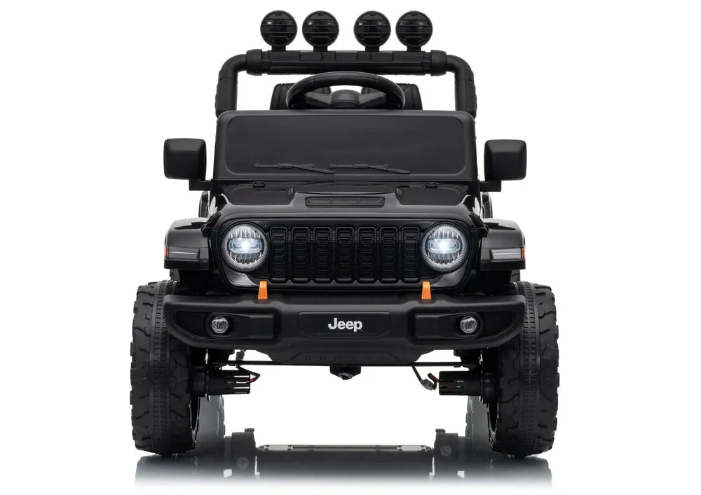 Vaikiškas elektromobilis Jeep Rubicon, 24 V, juodas