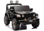 Vaikiškas elektromobilis Jeep Rubicon, 24 V, juodas