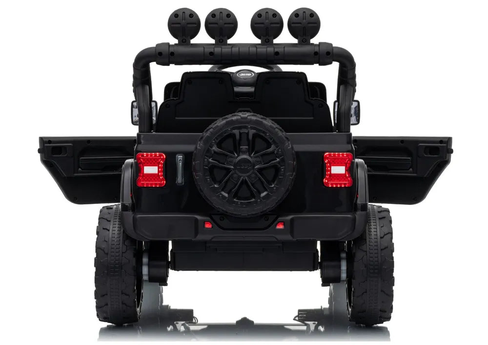 Vaikiškas elektromobilis Jeep Rubicon, 24 V, juodas