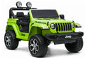 Vaikiškas elektromobilis Jeep Wrangler Rubicon, 12 V, su odine sėdyne, baltas