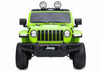 Vaikiškas elektromobilis Jeep Wrangler Rubicon, 12 V, su odine sėdyne, baltas