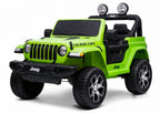 Vaikiškas elektromobilis Jeep Wrangler Rubicon, 12 V, su odine sėdyne, baltas