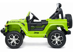 Vaikiškas elektromobilis Jeep Wrangler Rubicon, 12 V, su odine sėdyne, baltas