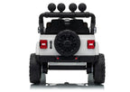 Vaikiškas elektromobilis Jeep Wrangler Rubicon, 24 V, su nuotolinio valdymo pultu, baltas