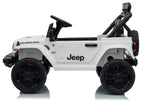 Vaikiškas elektromobilis Jeep Wrangler Rubicon, 24 V, su nuotolinio valdymo pultu, baltas