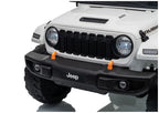 Vaikiškas elektromobilis Jeep Wrangler Rubicon, 24 V, su nuotolinio valdymo pultu, baltas