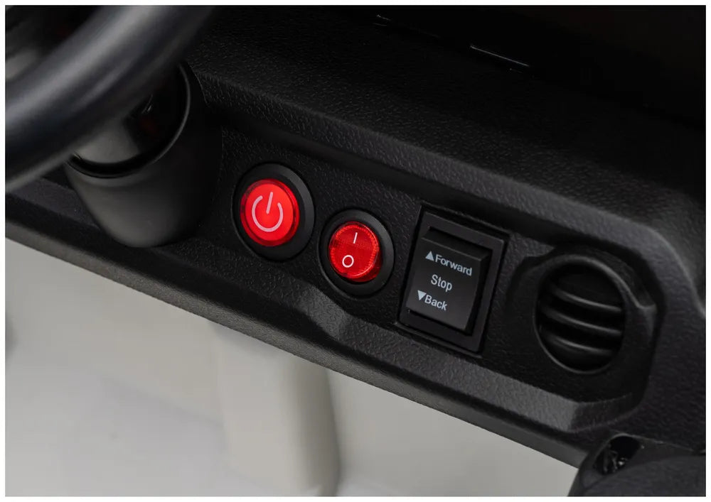 Vaikiškas elektromobilis Jeep Wrangler Rubicon, 24 V, su nuotolinio valdymo pultu, baltas
