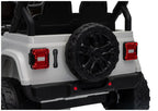Vaikiškas elektromobilis Jeep Wrangler Rubicon, 24 V, su nuotolinio valdymo pultu, baltas
