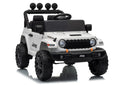 Vaikiškas elektromobilis Jeep Wrangler Rubicon, 24 V, su nuotolinio valdymo pultu, baltas