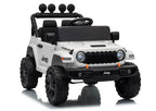 Vaikiškas elektromobilis Jeep Wrangler Rubicon, 24 V, su nuotolinio valdymo pultu, baltas