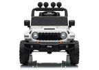 Vaikiškas elektromobilis Jeep Wrangler Rubicon, 24 V, su nuotolinio valdymo pultu, baltas