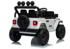 Vaikiškas elektromobilis Jeep Wrangler Rubicon, 24 V, su nuotolinio valdymo pultu, baltas