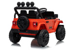 Vaikiškas elektromobilis Jeep Wrangler Rubicon, 24 V, su nuotolinio valdymo pultu, oranžinis