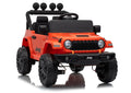 Vaikiškas elektromobilis Jeep Wrangler Rubicon, 24 V, su nuotolinio valdymo pultu, oranžinis