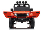 Vaikiškas elektromobilis Jeep Wrangler Rubicon, 24 V, su nuotolinio valdymo pultu, oranžinis