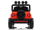 Vaikiškas elektromobilis Jeep Wrangler Rubicon, 24 V, su nuotolinio valdymo pultu, oranžinis